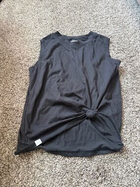 abercrombie kids Black Knot-Front Tank Top